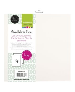 Vaessen Creative 12x12 Inch Mixed Media Paper (200306-105) Vaessen Creative 12x12 Inch Mixed Media Paper (200306-105)