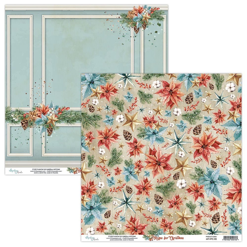 Mintay Home for Christmas 12x12 Inch Scrapbooking Paper Set (MT-HFC-07) Mintay Home for Christmas 12x12 Inch Scrapbooking Paper Set (MT-HFC-07)