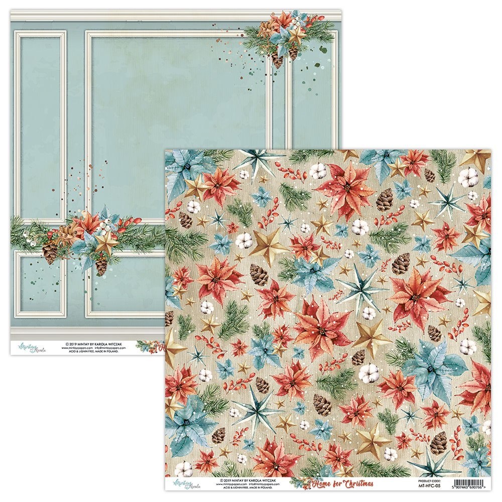 Mintay Home for Christmas 12x12 Inch Scrapbooking Paper Set (MTHFC07 Paperpads.nl