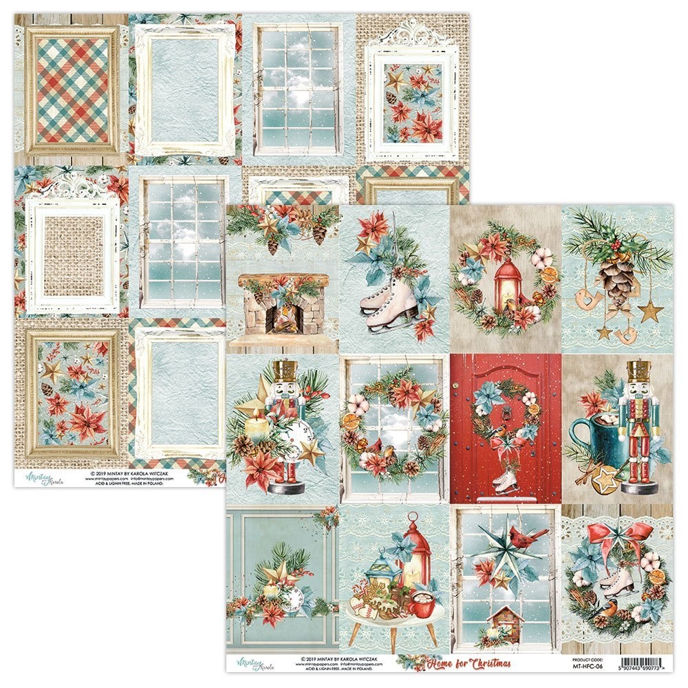 Mintay Home for Christmas 12x12 Inch Scrapbooking Paper Set (MT-HFC-07 ...