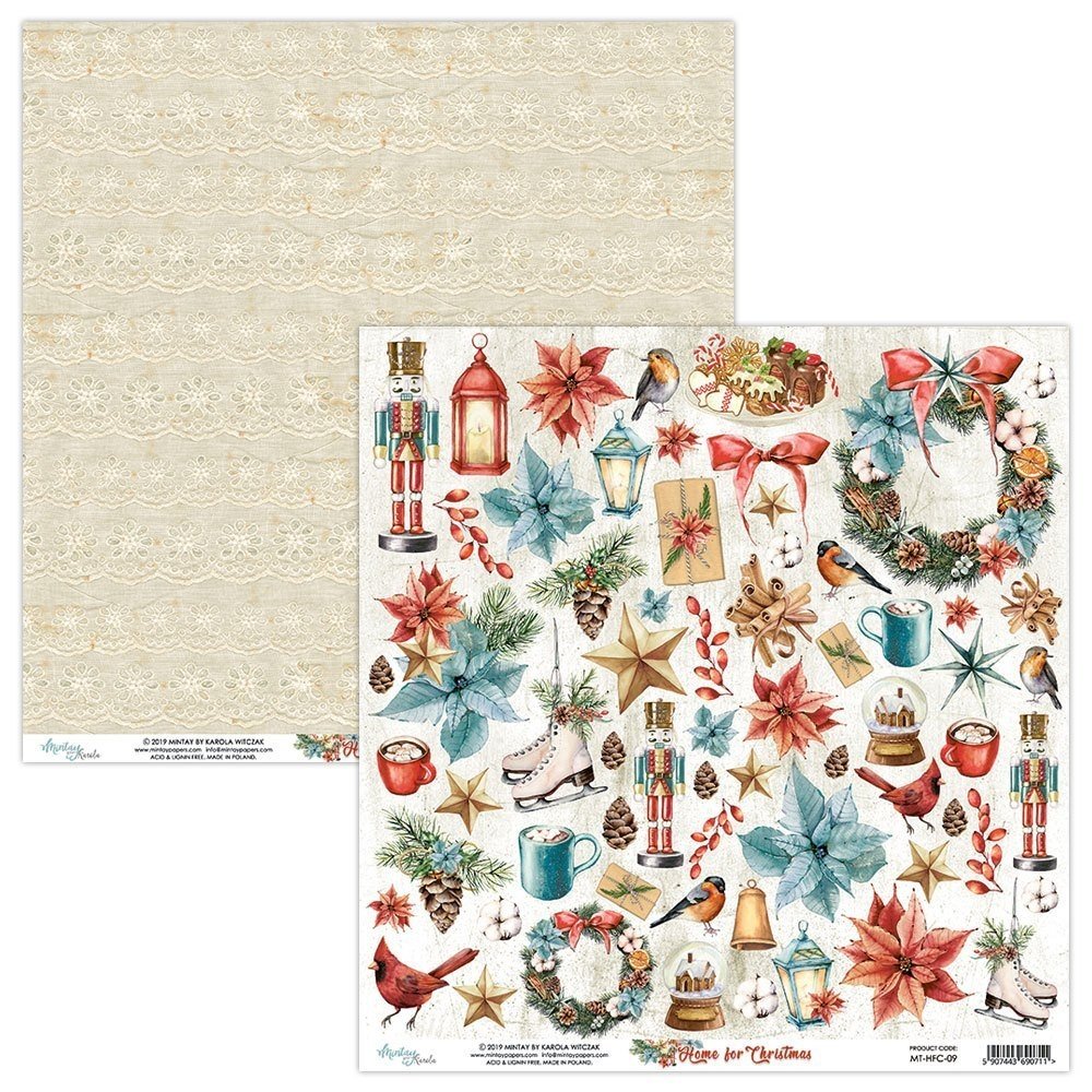 Mintay Home for Christmas 12x12 Inch Scrapbooking Paper Set (MT-HFC-07) Mintay Home for Christmas 12x12 Inch Scrapbooking Paper Set (MT-HFC-07)