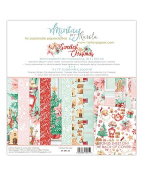 Mintay The Sweetest Christmas 12x12 Inch Scrapbooking Paper Set (MT-SWE-07) Mintay The Sweetest Christmas 12x12 Inch Scrapbooking Paper Set (MT-SWE-07)