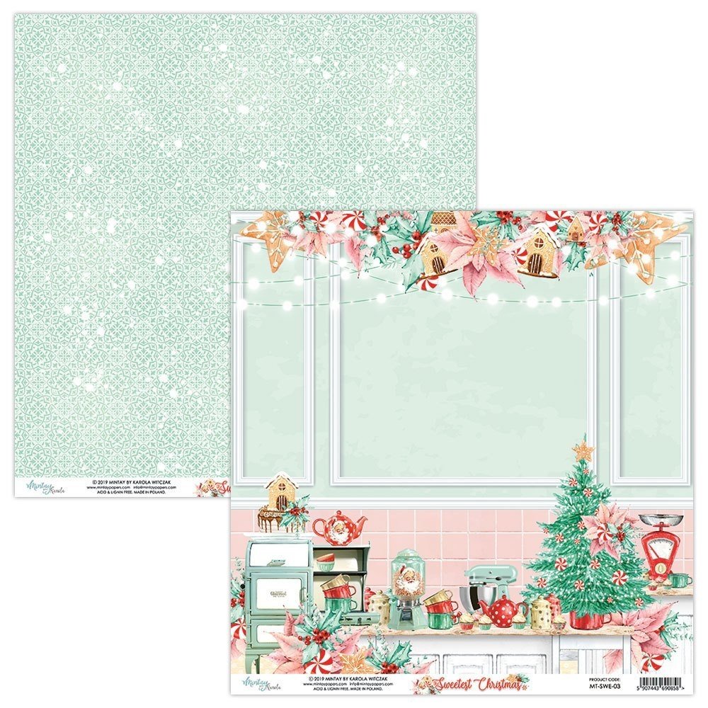 Mintay The Sweetest Christmas 12x12 Inch Scrapbooking Paper Set (MT-SWE-07) Mintay The Sweetest Christmas 12x12 Inch Scrapbooking Paper Set (MT-SWE-07)