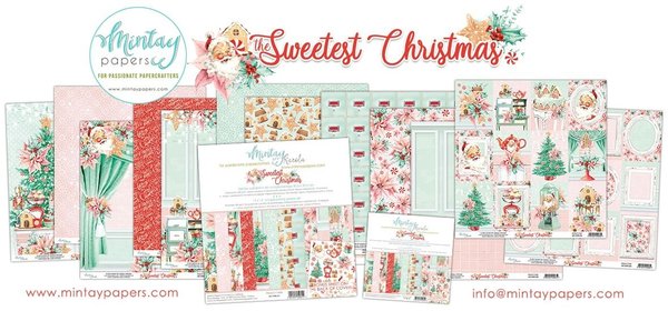 Mintay The Sweetest Christmas 12x12 Inch Scrapbooking Paper Set