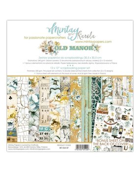 Mintay Old Manor 12x12 Inch Scrapbooking Paper Set (MT-OLD-07)