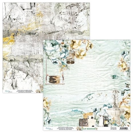 Mintay Old Manor 12x12 Inch Scrapbooking Paper Set (MT-OLD-07)