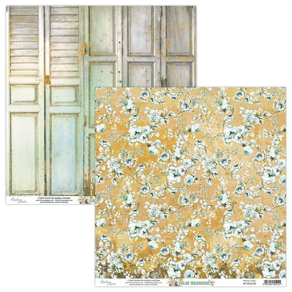 Mintay Old Manor 12x12 Inch Scrapbooking Paper Set (MT-OLD-07)