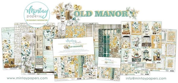 Mintay Old Manor 12x12 Inch Scrapbooking Paper Set (MT-OLD-07)