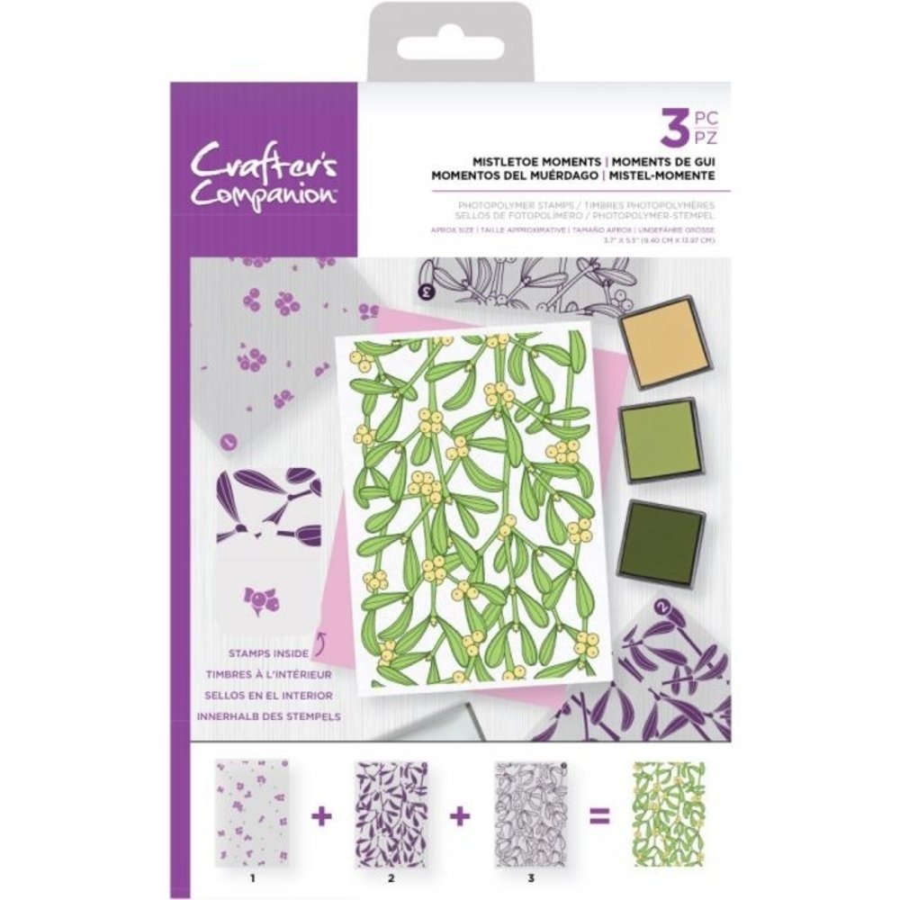 Crafter's Companion Mistletoe Moments Background Layering Stamps (CC-STP-MISM) Crafter's Companion Mistletoe Moments Background Layering Stamps (CC-STP-MISM)