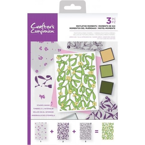 Crafter's Companion Mistletoe Moments Background Layering Stamps (CC-STP-MISM) Crafter's Companion Mistletoe Moments Background Layering Stamps (CC-STP-MISM)