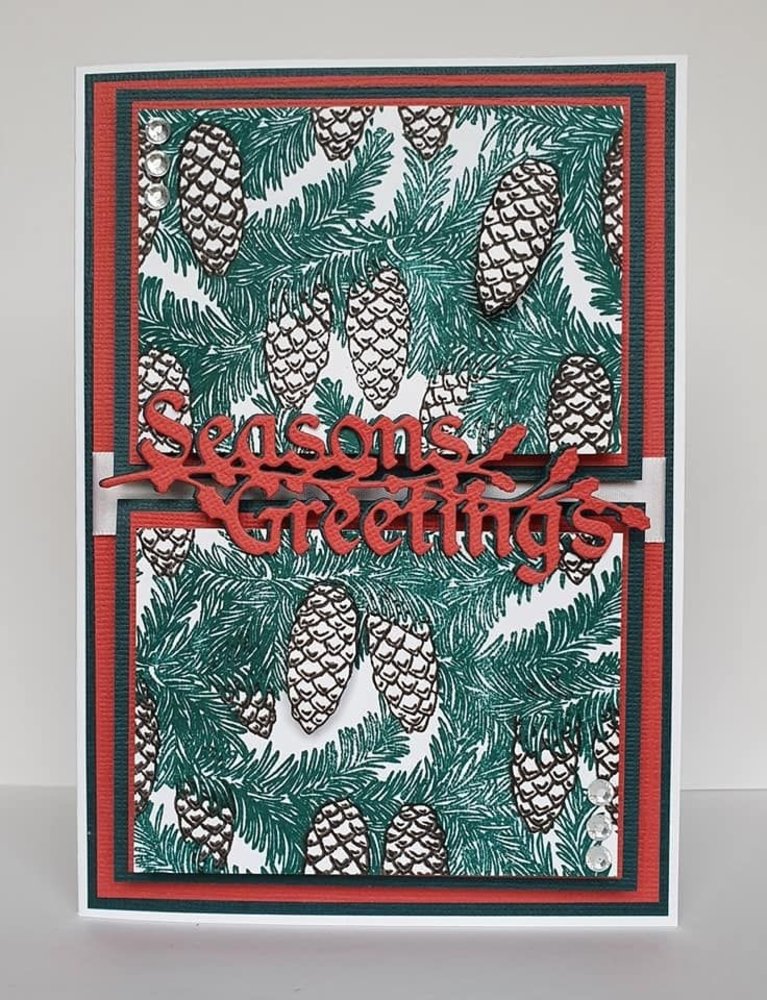 Crafter's Companion Winter Pine Background Layering Stamps (CC-STP-WINP)