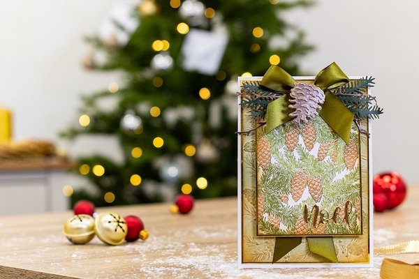 Crafter's Companion Winter Pine Background Layering Stamps (CC-STP-WINP)