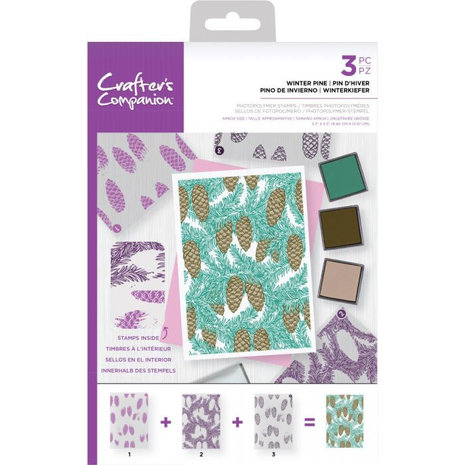Crafter's Companion Winter Pine Background Layering Stamps (CC-STP-WINP)