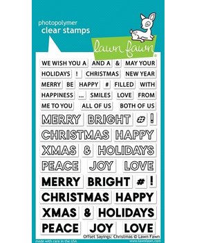 Lawn Fawn Offset Sayings Christmas Clear Stamps (LF2026) Lawn Fawn Offset Sayings Christmas Clear Stamps (LF2026)