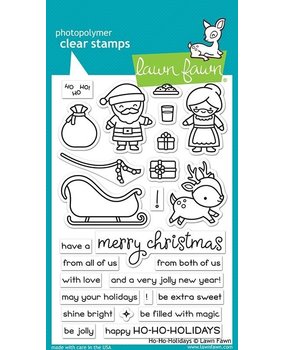 Lawn Fawn Ho-Ho-Holidays Clear Stamps (LF2029)