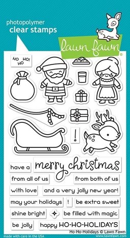 Lawn Fawn Ho-Ho-Holidays Clear Stamps (LF2029)