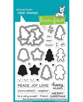 Lawn Fawn How You Bean? Christmas Cookie Add-on Clear Stamps (LF2033) Lawn Fawn How You Bean? Christmas Cookie Add-on Clear Stamps (LF2033)
