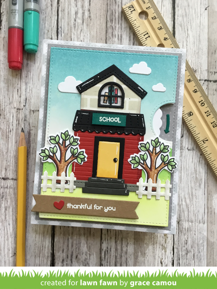 Lawn Fawn Plan On It: School Clear Stamps (LF2040)