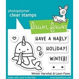 Lawn Fawn Winter Narwhal Clear Stamps (LF2038)