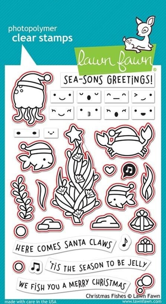 Lawn Fawn Christmas Fishes Dies (LF2025) Lawn Fawn Christmas Fishes Dies (LF2025)