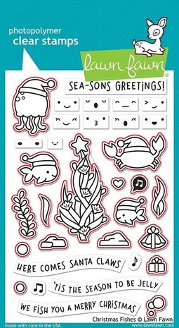 Lawn Fawn Christmas Fishes Dies (LF2025) Lawn Fawn Christmas Fishes Dies (LF2025)