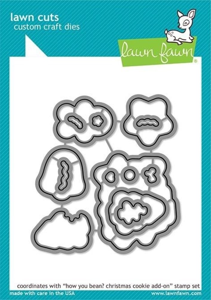 Lawn Fawn How You Bean? Christmas Cookie Add-on Dies (LF2034) Lawn Fawn How You Bean? Christmas Cookie Add-on Dies (LF2034)