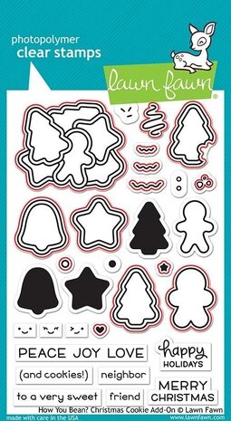 Lawn Fawn How You Bean? Christmas Cookie Add-on Dies (LF2034) Lawn Fawn How You Bean? Christmas Cookie Add-on Dies (LF2034)