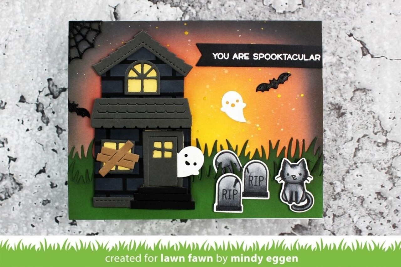 Lawn Fawn Build-a-House Halloween Add-on Dies (LF2047) Lawn Fawn Build-a-House Halloween Add-on Dies (LF2047)