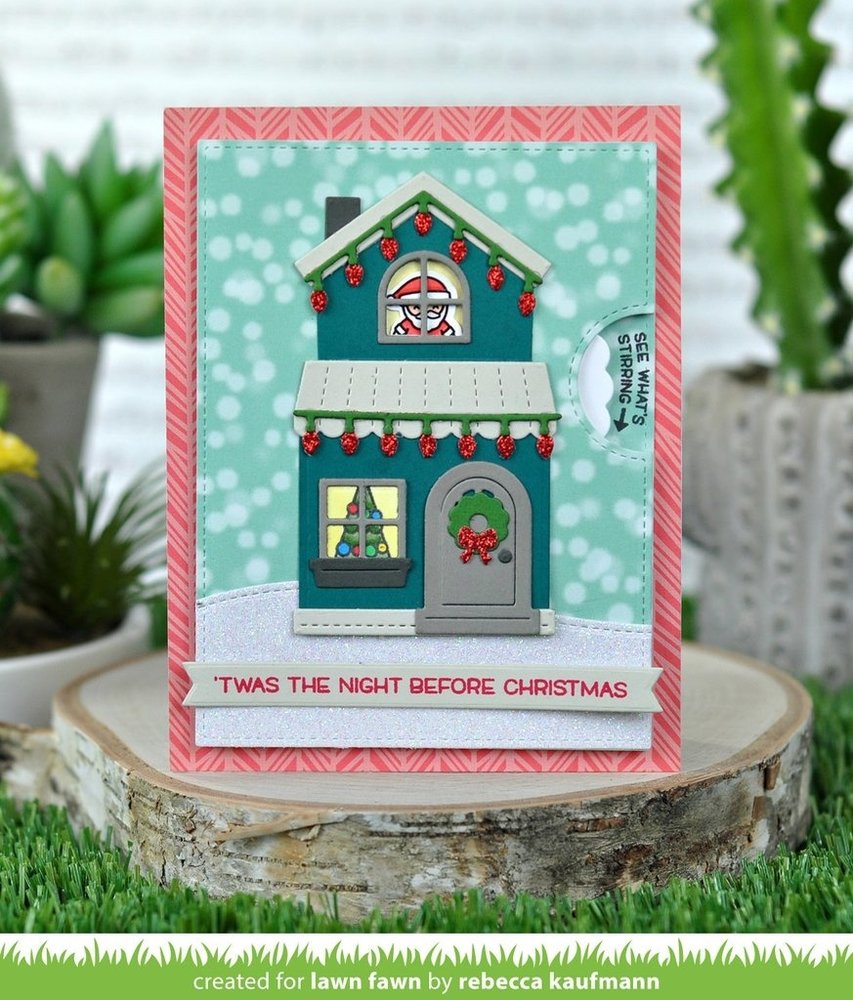 Lawn Fawn Build-a-House Christmas Add-on Dies (LF2048) Lawn Fawn Build-a-House Christmas Add-on Dies (LF2048)