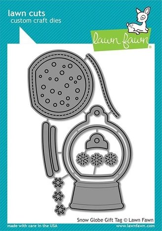 Lawn Fawn Snow Globe Gift Tag Dies (LF2056) Lawn Fawn Snow Globe Gift Tag Dies (LF2056)