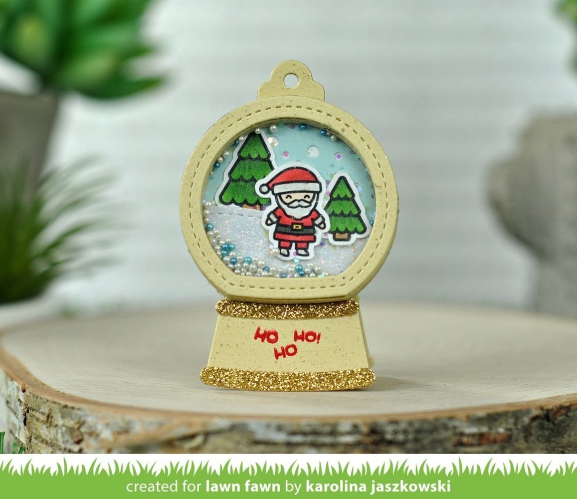 Lawn Fawn Snow Globe Gift Tag Dies (LF2056) Lawn Fawn Snow Globe Gift Tag Dies (LF2056)
