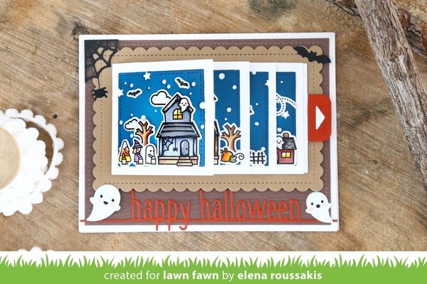Lawn Fawn Happy Halloween Line Border Die (LF2061) Lawn Fawn Happy Halloween Line Border Die (LF2061)
