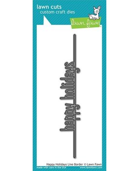 Lawn Fawn Happy Holidays Line Border Die (LF2062) Lawn Fawn Happy Holidays Line Border Die (LF2062)