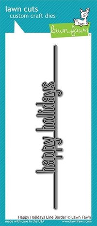 Lawn Fawn Happy Holidays Line Border Die (LF2062) Lawn Fawn Happy Holidays Line Border Die (LF2062)