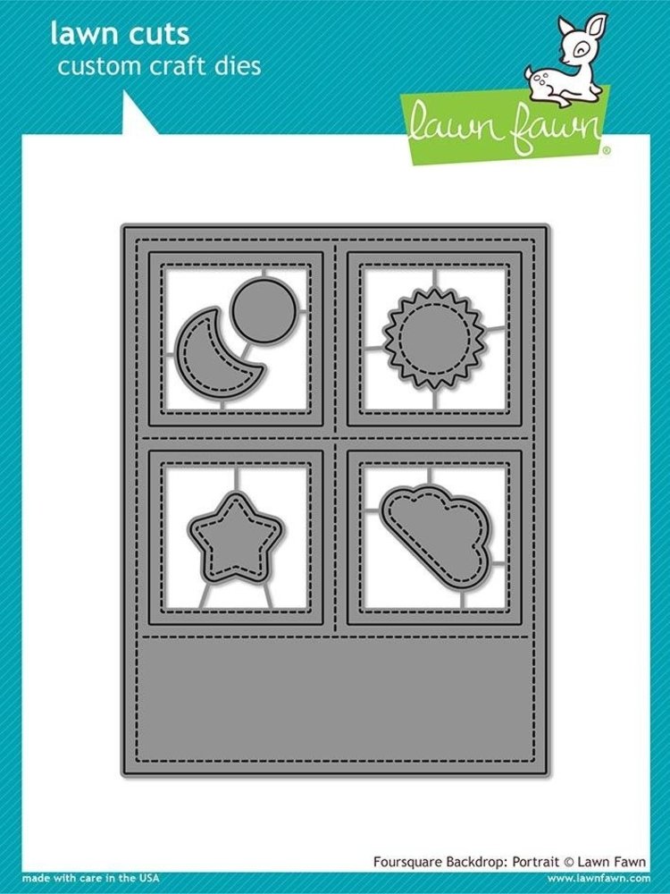 Lawn Fawn Foursquare Backdrop Portrait Dies (LF2065)