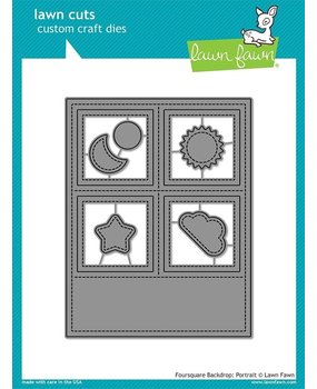 Lawn Fawn Foursquare Backdrop Portrait Dies (LF2065)