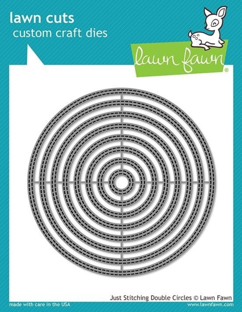 Lawn Fawn Just Stitching Double Circles Dies (LF2066) Lawn Fawn Just Stitching Double Circles Dies (LF2066)