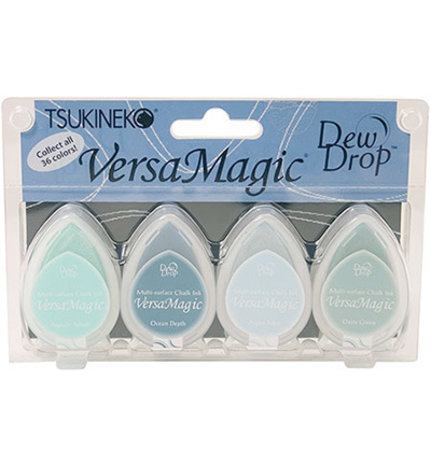 Tsukineko VersaMagic Seashore Chalk Pigment Ink Set (GD-100-005)