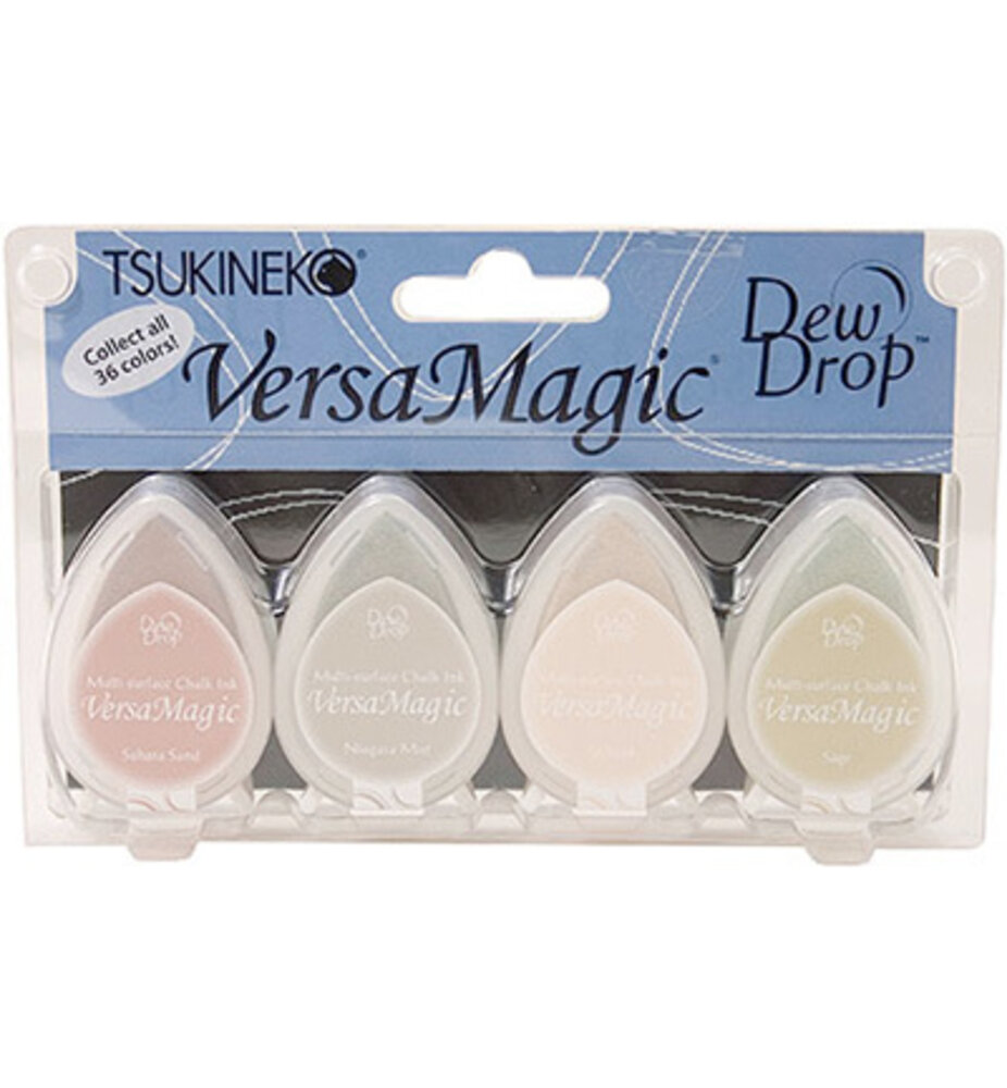 Tsukineko VersaMagic Four Corne Chalk Pigment Ink Set (GD-100-006)