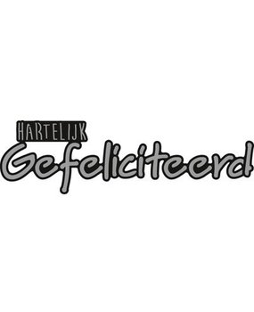 Marianne Design Craftable Hartelijk Gefeliciteerd (CR1319)