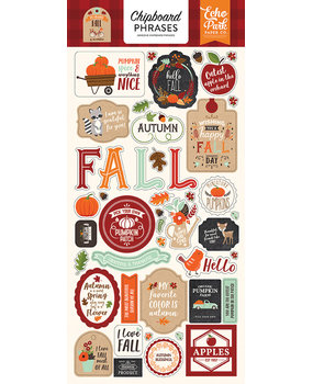 Echo Park My Favorite Fall 6x13 Inch Chipboard Phrases (MFF178022) Echo Park My Favorite Fall 6x13 Inch Chipboard Phrases (MFF178022)