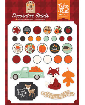 Echo Park My Favorite Fall Decorative Brads (MFF187020) Echo Park My Favorite Fall Decorative Brads (MFF187020)