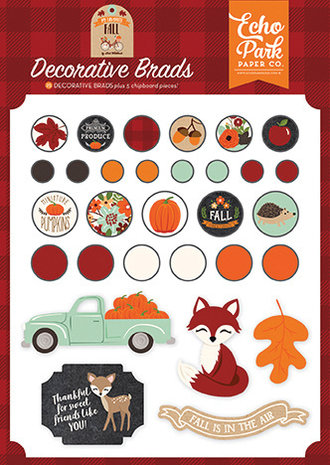 Echo Park My Favorite Fall Decorative Brads (MFF187020) Echo Park My Favorite Fall Decorative Brads (MFF187020)