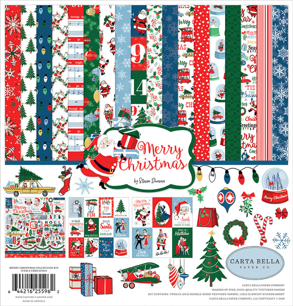 Carta Bella Merry Christmas 12x12 Inch Collection Kit (CBMC107016) Carta Bella Merry Christmas 12x12 Inch Collection Kit (CBMC107016)