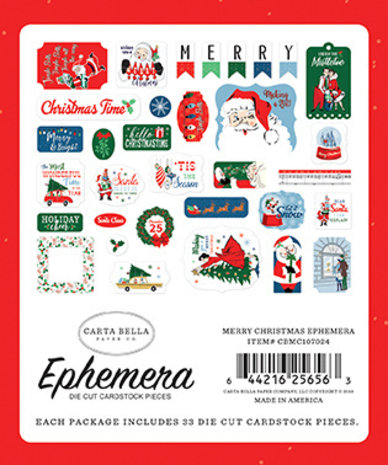 Carta Bella Merry Christmas Ephemera (CBMC107024) Carta Bella Merry Christmas Ephemera (CBMC107024)