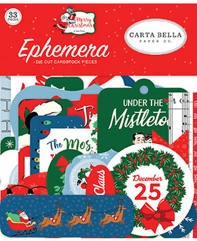 Carta Bella Merry Christmas Ephemera (CBMC107024) Carta Bella Merry Christmas Ephemera (CBMC107024)