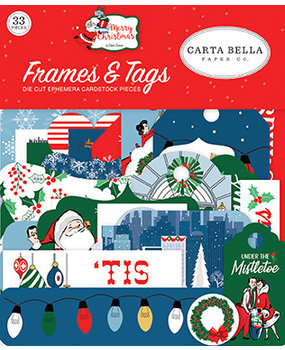 Carta Bella Merry Christmas Ephemera Frames & Tags (CBMC107025)