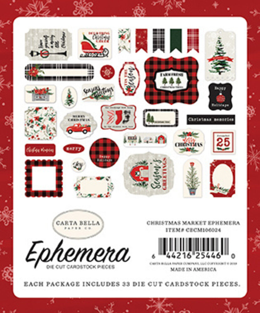 Carta Bella Christmas Market Ephemera (CBCM106024)