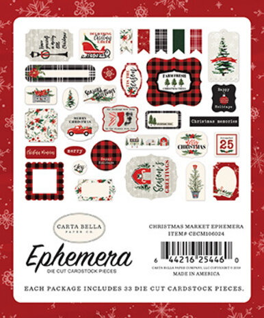 Carta Bella Christmas Market Ephemera (CBCM106024)