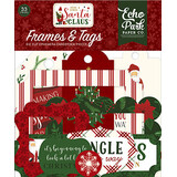 Echo Park Here Comes Santa Claus Ephemera Frames & Tags (HCS188025)